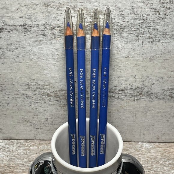 VTG Lot of 4 Jordana Kohl Kajal Eyeliner Pencil Matte ELECTRIC BLUE - Picture 2 of 12